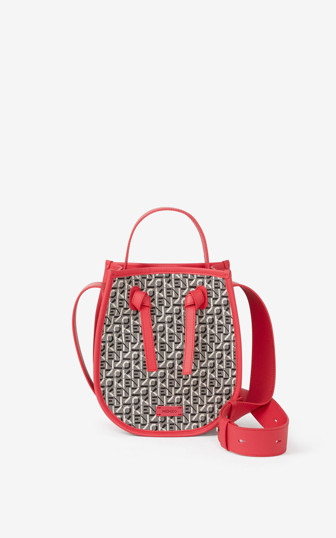 Sac Bandoulière Kenzo Courier jacquard Femme Corail | OHYC-91643